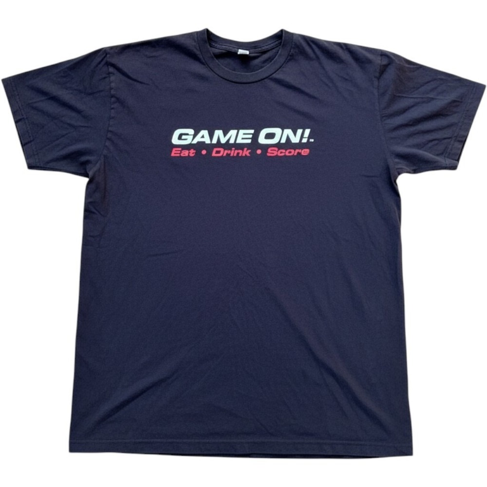 American Apparel Game On Fenway Boston Sports Bar Graphic T-Shirt Mens XL Black